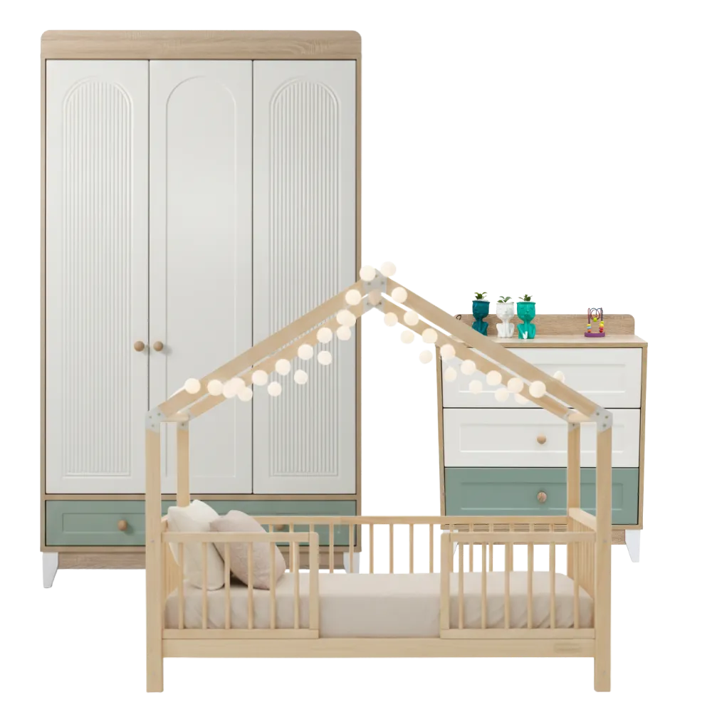 🐛 Tırtıl Çocuk Odası – Rengarenk ve Neşeli Tasarı