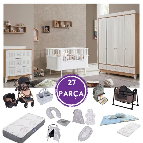 Orion Meşe 4k Bebek Çeyiz Paketi