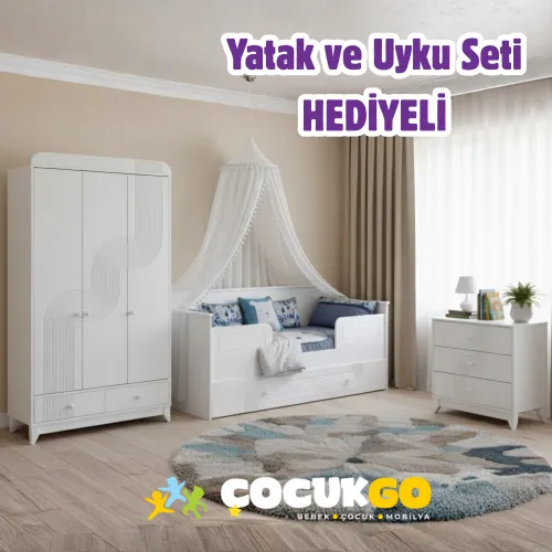 Wave Beyaz Çocuk Odası