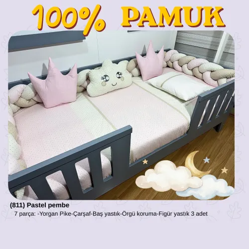 Pastel Pembe Uyku Seti