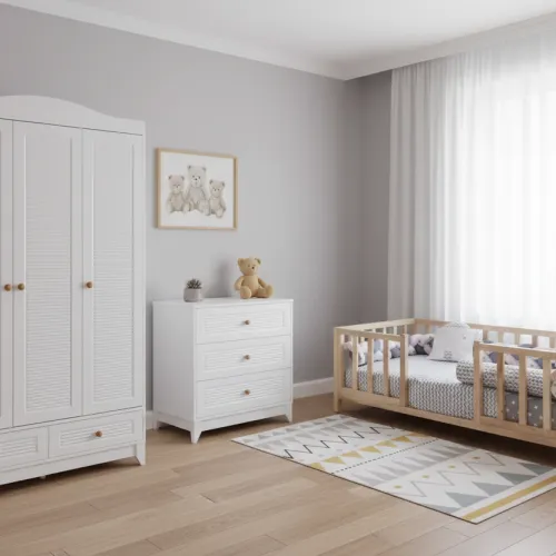 Nova Beyaz Pino Çocuk Odası