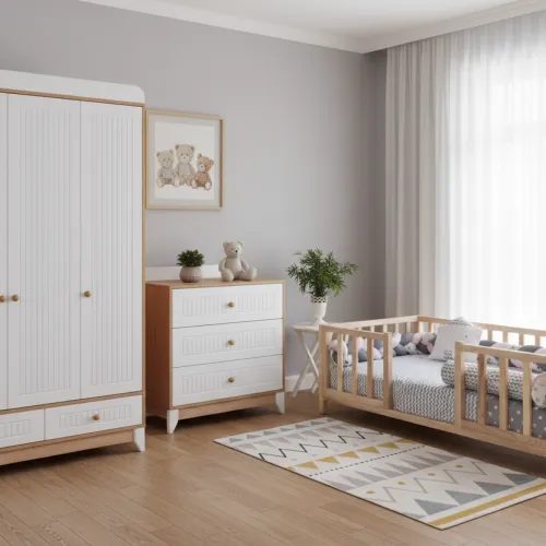 Paris Meşe Pino Çocuk Odası