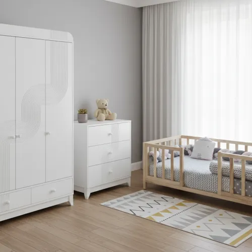 Wave Beyaz Pino Çocuk Odası